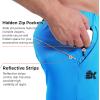 imageBROKIG Mens Hidzip Gym Joggers Pants Lightweight Tapered Athletic Workout Sweatpants Men with Zipper Pocket Jogging SportBlue