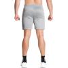 imageBROKIG Mens Inzip Long Gym Workout Shorts7 inch Lounge Casual Short Basketball Sweat Athletic Shorts with Zipper PocketLight Gray