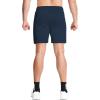 imageBROKIG Mens Inzip Long Gym Workout Shorts7 inch Lounge Casual Short Basketball Sweat Athletic Shorts with Zipper PocketNavy