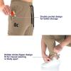 imageBROKIG Mens Jogger Sport Pants Casual Zipper Gym Workout Sweatpants PocketsBeige