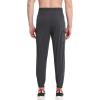 imageBROKIG Mens Joggers Lightweight Workout Pants Ankle Zip Gym Athletic Sports Running Sweatpants Men with PocketsDark Grey