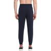 imageBROKIG Mens Joggers Lightweight Workout Pants Ankle Zip Gym Athletic Sports Running Sweatpants Men with PocketsNavy Blue
