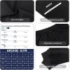 imageBROKIG Mens Joggers Tapered Athletic Pants Double Zipper Pockets Slim Fit Workout Sweat Pants Casual Gym Running BottomBlack