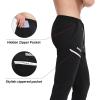imageBROKIG Mens Joggers Tapered Athletic Pants Double Zipper Pockets Slim Fit Workout Sweat Pants Casual Gym Running BottomBlack