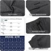 imageBROKIG Mens Joggers Tapered Athletic Pants Double Zipper Pockets Slim Fit Workout Sweat Pants Casual Gym Running BottomDark Grey