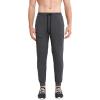 imageBROKIG Mens Joggers Tapered Athletic Pants Double Zipper Pockets Slim Fit Workout Sweat Pants Casual Gym Running BottomDark Grey