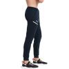 imageBROKIG Mens Joggers Tapered Athletic Pants Double Zipper Pockets Slim Fit Workout Sweat Pants Casual Gym Running BottomNavy Blue