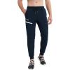 imageBROKIG Mens Joggers Tapered Athletic Pants Double Zipper Pockets Slim Fit Workout Sweat Pants Casual Gym Running BottomNavy Blue