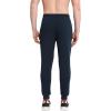 imageBROKIG Mens Joggers Tapered Athletic Pants Double Zipper Pockets Slim Fit Workout Sweat Pants Casual Gym Running BottomNavy Blue