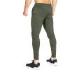 imageBROKIG Mens Lightweight Gym Jogger PantsMens Workout Sweatpants with Zip PocketArmy Green