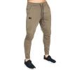 imageBROKIG Mens Lightweight Gym Jogger PantsMens Workout Sweatpants with Zip PocketBeige