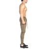 imageBROKIG Mens Lightweight Gym Jogger PantsMens Workout Sweatpants with Zip PocketBeige