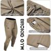 imageBROKIG Mens Lightweight Gym Jogger PantsMens Workout Sweatpants with Zip PocketBeige