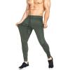 imageBROKIG Mens Lightweight Gym Jogger PantsMens Workout Sweatpants with Zip PocketBlackarmy Green