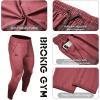 imageBROKIG Mens Lightweight Gym Jogger PantsMens Workout Sweatpants with Zip PocketBurgundy