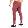 imageBROKIG Mens Lightweight Gym Jogger PantsMens Workout Sweatpants with Zip PocketBurgundy
