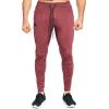 imageBROKIG Mens Lightweight Gym Jogger PantsMens Workout Sweatpants with Zip PocketBurgundy