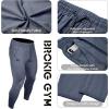 imageBROKIG Mens Lightweight Gym Jogger PantsMens Workout Sweatpants with Zip PocketDark Gray