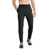 imageBROKIG Mens Tapered Gym JoggersMens Lightweight Jogging Pants Quick Dry Casual Athletic Running Workout with PocketsBlack