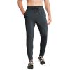 imageBROKIG Mens Tapered Gym JoggersMens Lightweight Jogging Pants Quick Dry Casual Athletic Running Workout with PocketsBlackdark Gray
