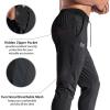 imageBROKIG Mens Tapered Gym JoggersMens Lightweight Jogging Pants Quick Dry Casual Athletic Running Workout with PocketsBlackdark Gray