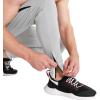 imageBROKIG Mens Tapered Gym JoggersMens Lightweight Jogging Pants Quick Dry Casual Athletic Running Workout with PocketsLight Grey