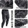 imageBROKIG Mens Thigh Mesh Gym Jogger Pants Mens Casual Slim Fit Workout Bodybuilding Sweatpants with Zipper Pocket Camo Gray Medium