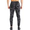 imageBROKIG Mens Thigh Mesh Gym Jogger Pants Mens Casual Slim Fit Workout Bodybuilding Sweatpants with Zipper Pocket Camo Gray Medium