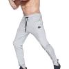 imageBROKIG Mens Zip Joggers Pants  Casual Gym Workout Track Pants Comfortable Slim Fit Tapered Sweatpants with Pockets2 Pack Blacklight Grey