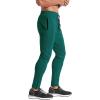 imageBROKIG Mens Zip Joggers Pants  Casual Gym Workout Track Pants Comfortable Slim Fit Tapered Sweatpants with PocketsDark Green