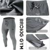 imageBROKIG Mens Zip Joggers Pants  Casual Gym Workout Track Pants Comfortable Slim Fit Tapered Sweatpants with PocketsGrey