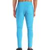 imageBROKIG Mens Zip Joggers Pants  Casual Gym Workout Track Pants Comfortable Slim Fit Tapered Sweatpants with PocketsLight Blue
