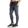 imageBROKIG Mens Zip Joggers Pants  Casual Gym Workout Track Pants Comfortable Slim Fit Tapered Sweatpants with PocketsShadow Grey