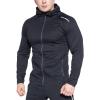 imageBROKIG Mens FullZip Athletic HoodiesWorkout Training Sport Muscle SweatshirtBlack