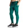 imageBROKIG Mens Zip Joggers Pants  Casual Gym Workout Track Pants Comfortable Slim Fit Tapered Sweatpants with PocketsDark Green