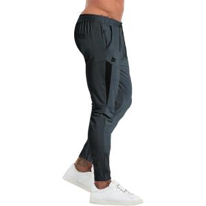 imageBROKIG Mens Tapered Gym JoggersMens Lightweight Jogging Pants Quick Dry Casual Athletic Running Workout with PocketsDark Grey