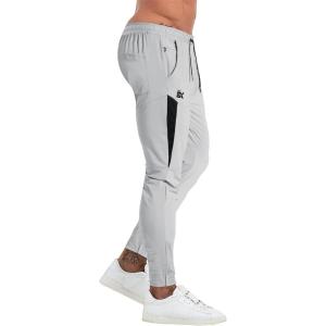 imageBROKIG Mens Tapered Gym JoggersMens Lightweight Jogging Pants Quick Dry Casual Athletic Running Workout with PocketsLight Grey