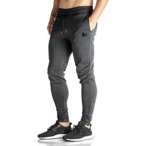 imageBROKIG Mens Zip Joggers Pants  Casual Gym Workout Track Pants Comfortable Slim Fit Tapered Sweatpants with PocketsGrey