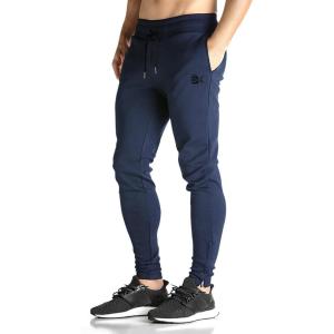 imageBROKIG Mens Zip Joggers Pants  Casual Gym Workout Track Pants Comfortable Slim Fit Tapered Sweatpants with PocketsNavy