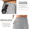 imageBROKIG Mens 2 Pack Drylite Bodybuilding Gym Shorts with Pockets Quick Dry Stretch Workout Shorts MenBlackLight Grey