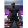 imageBROKIG Mens 49oz Cooling Gym Workout ShirtsBodybuilding Athletic Running Shirt Casual Crew Neck Fitted Short SleeveBlack