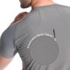 imageBROKIG Mens 49oz Cooling Gym Workout ShirtsBodybuilding Athletic Running Shirt Casual Crew Neck Fitted Short SleeveDark Grey