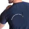 imageBROKIG Mens 49oz Cooling Gym Workout ShirtsBodybuilding Athletic Running Shirt Casual Crew Neck Fitted Short SleeveNavy