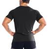 imageBROKIG Mens DiamondGrid Workout Gym ShirtBreathable Short Sleeve Muscle TeeQuick Dry Crewneck Top for BodybuildingBlacklight Grey