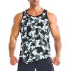 imageBROKIG Mens Irregular Gym Tank Tops 3 Pack Lightweight Quick Dry Running Sleeveless Shirts Bodybuilding TeeCamo BlackCamo GreenCamo Yellow