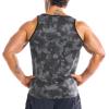 imageBROKIG Mens Irregular Gym Tank Tops 3 Pack Lightweight Quick Dry Running Sleeveless Shirts Bodybuilding TeeCamo BlackCamo GreyCamo Green