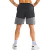 imageBROKIG Mens Linerless Athletic Shorts Quick Dry 8quot Lightweight Workout Running Shorts Men with Zipper PocketsBlack