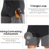 imageBROKIG Mens Linerless Athletic Shorts Quick Dry 8quot Lightweight Workout Running Shorts Men with Zipper PocketsBlack