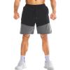 imageBROKIG Mens Linerless Athletic Shorts Quick Dry 8quot Lightweight Workout Running Shorts Men with Zipper PocketsBlack