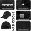 imageBROKIG Mens Recess Gym Workout Baseball Caps Adjustable Fitted Dad Outdoors Hats for Men